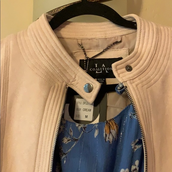 VEGAN LA coalition suede light pink jacket - Picture 3 of 8